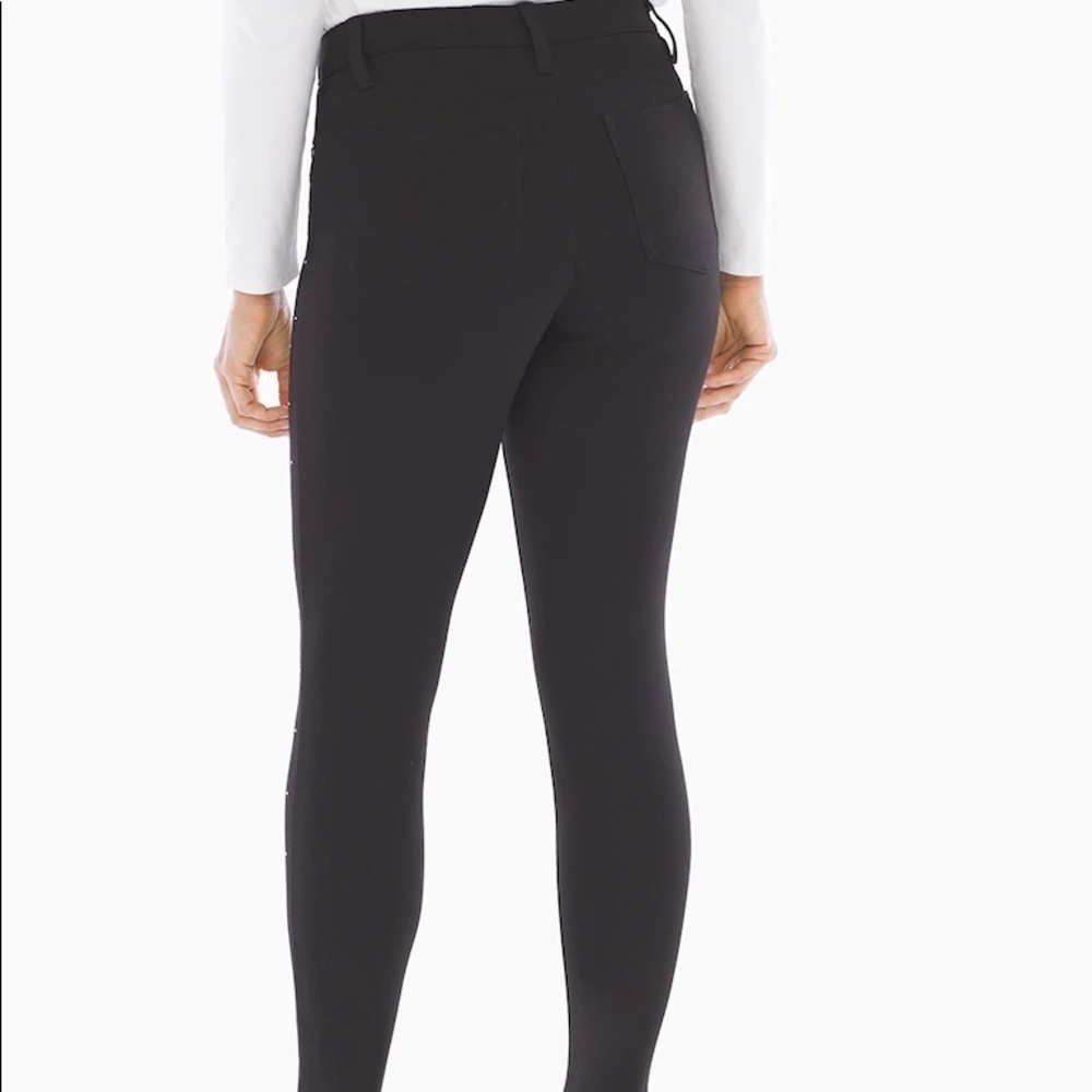 Slimming Studded Black Pants - Picture 4 of 4
